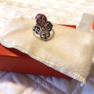 James Avery adorned heart Ring